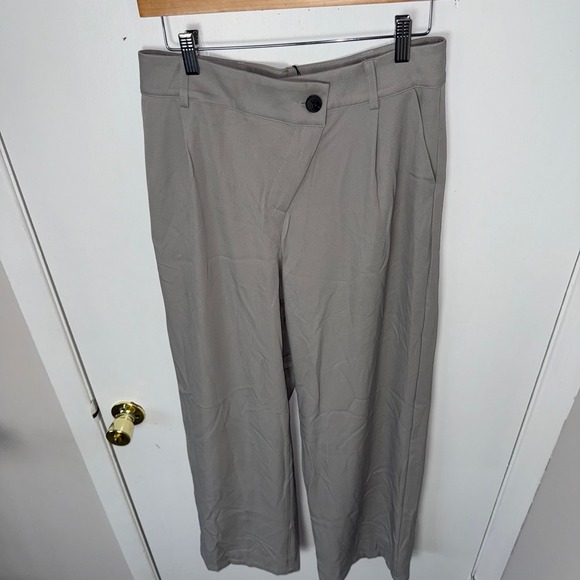 Micas Gray Wide Leg Dress Pants High Waist Career Casual Trousers Size M - Picture 12 of 16